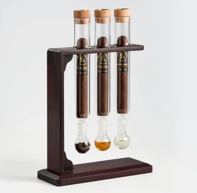 Cigar Incense Humidor Pipe Glass Cigar Tube Infuser