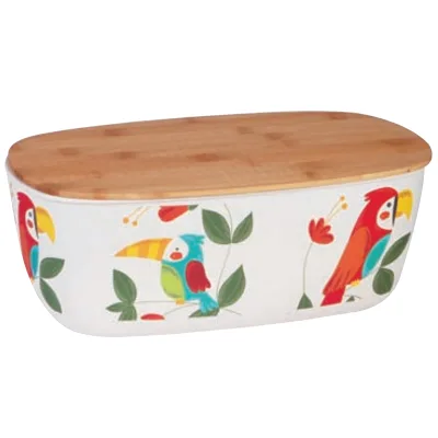 Welcome in USA Customer Design Bamboo Fiber Bread Box