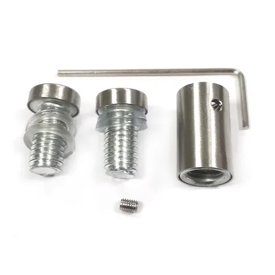 Custom Stainless Steel Advertising Board Glass Acrylic Signs Fastening Screws Standoff Pins Standoff Bracket for Glass