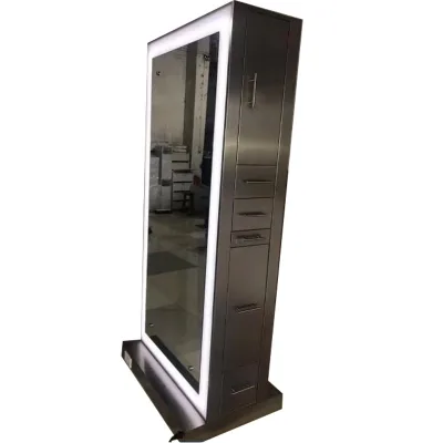 Modern Salon Mirror Station for Barbershop & Beauty Salon-Durable Eco-Friendly Commercial Furniture