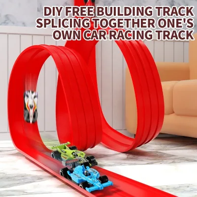 Soft Double Track Car DIY Racing Activity Educational Toy Trade Catalog Selection Outdoor Party Supply