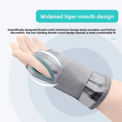 Medical Grade Wrist Immobilizer Brace for Carpal Tunnel Syndrome & Wrist Fracture Recovery Support with 6 Aluminum Plates