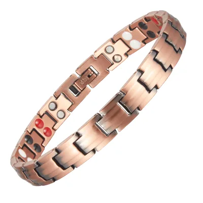 Famous Brand Red Copper Designer Bracelet Trendy Fashion Chain Jewelry for Health Care or Gift