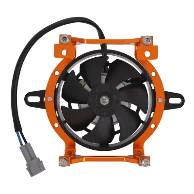 JFG 2022 Cooling Motorcycle Fan and Bracket Radiator Fan Electric Cooling Thermal Fan Motor 12V for KTM