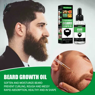 Customized Logo Organic Beard Softening Oil Popular Beard Hair Thicker Beard Care Growth Oil Serum for Men