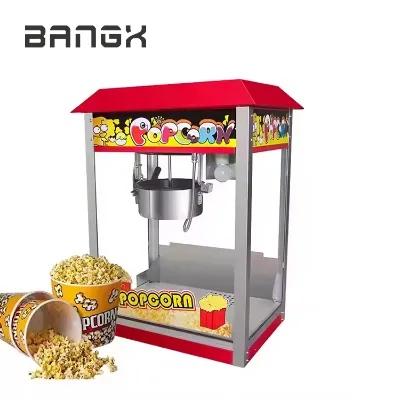 Stainless Steel Popcorn Equipment Vertical Popcorn Machine Double Pot Popcorn Making Machine