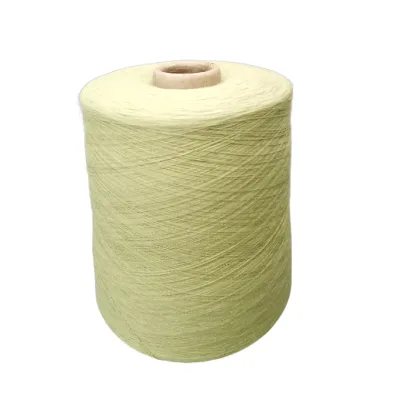Good Quality Cotton Covered Spandex Yarn 32S + 40D Leaf Green High Tenacity Stretch Elastic Spandex Yarn