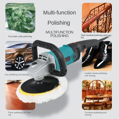 Electric Car Polisher 1200W 7inch Pad for Marble Tile Waxing & Beauty Polishing Household Use