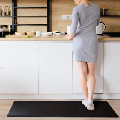 PVC Kitchen Floor Mat Waterproof Non slip Kitchen Mat Set Anti Fatigue Mat for Standing