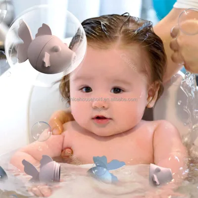 Cute Design Silicone Floating Fish Bath Toy Kids Fish Shape Bath Toys for Having Fun on Bath in Daily