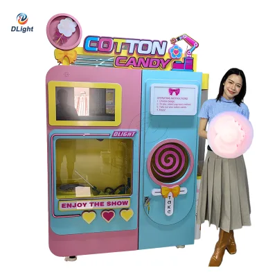 Chuanbo Cotton Candy Machine Automatic Cotton Candy Floss Vending Machine