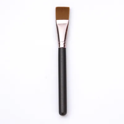 Short Stick Flat Head Nylon Body Artist Paint Brush for Kids Soft Hair Face Paint Brush with Wood Handle