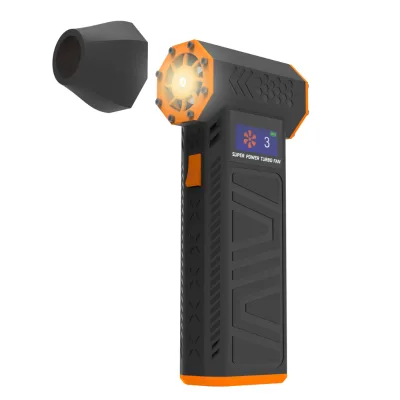 Built-in Lighting Turbo Dryer for Car Compressed air duster 130000rpm Jet Fan Mini Blower with Display Color Screen for Gift