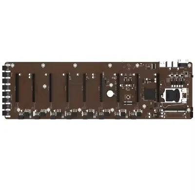 Professional Motherboard 8 GPU Card 1066/1333/1600MHz VGA HD Output Motherboard