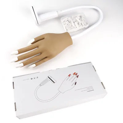 Nail Practice Hand Professional Manicure Training Accessories Flexible Soft Silicone Practice