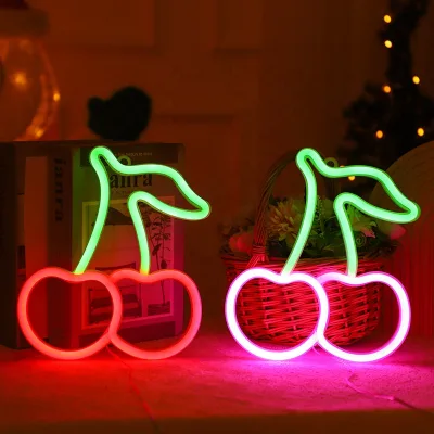 Party Wall Mounted Led Cherry Neon Light Led Nightlight Led Logo Panel