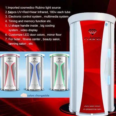 Solarium Tanning Bed Solarium Tanning Machine With Germany UV Blue Light Lamp Tubes for Red Light Solarium Tanning Machine