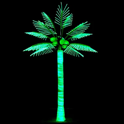 Hot Sale Outdoor Waterproof LED Coconut & Palm Tree Lights PVC Material for Landscape Christmas & Halloween Wedding Decorations