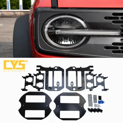 CYS Others Car Light Accessories Projector Bracket Frame Mounting Bracket for 21 23 Ford Bronco