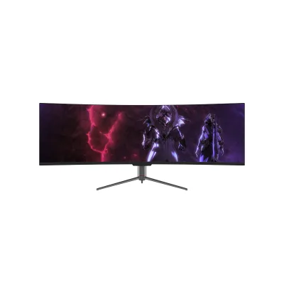 Hot 49 Inch 21:9 Wide Ratio Curved Screen Monitor 4K 5K Gaming 144Hz Refresh Rate LED Backlight DP Input VA Panel Gaming Monitor