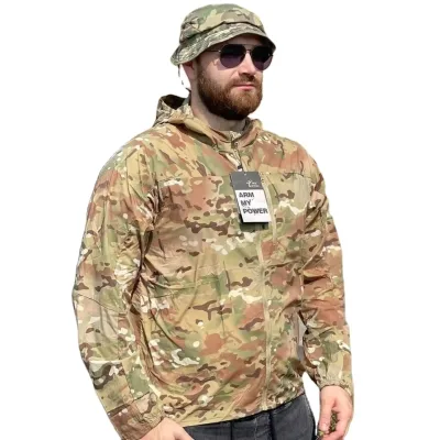 Summer Clothes Windbreaker Ultra-light Skin Men Hooded Thin Casual Tactical Uniform Mens Jackets