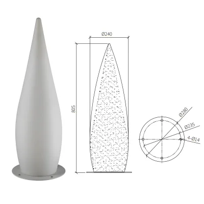 Factory Price Custom Made Modern Blackaluminum Wal Light Lighting Mounted Outdoor Lawn Lamp for Home Hotel Garden