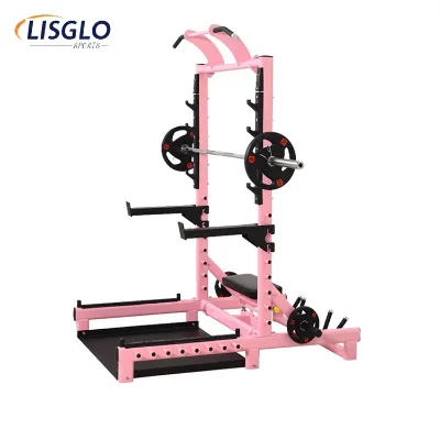 Premium Home Gym Workout Equipment Steel and Metal Bench Press Rack Hip Thrust Machine Squat & Glute Machine