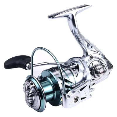 MA2000-6000 Spinning Fishing Reel 4+1 BB 5.2:1 Gear Ratio All Metal Spool Lightweight Spinning Reel for Fishing