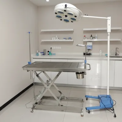 Adjustable Height for Small & Large Pets Temperature Control for Pet Surgeries Foldable Veterinary Operating Table