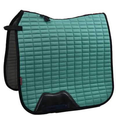 Wholesale Equestrian Products Custom Logo Square Quilted Anti-microbial Mesh Dressage Horse Saddle Pads