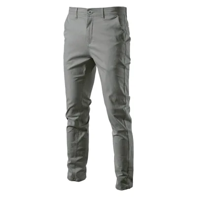 AIOPESON Casual Cotton Men Trousers Solid Color Slim Fit Men's Pants New Spring Autumn High Quality Classic Business Pants Men