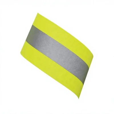 Glass Beads Reflective Sheet 5cm Yellow Silver Cotton/Aramid Fire Resistant Flame Retardant Strip Printable