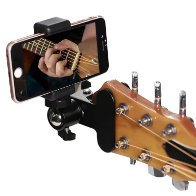 Wholesale Durable ABS & Stainless Steel Mobile Phone Bracket Stand for Guitar Kalimba Ukulele-Music Lovers Gift