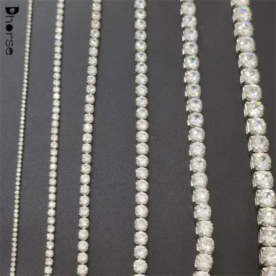 High Quality Sparkling Zircon Rhinestone Chain Rhinestone Jewelry Cup Chain
