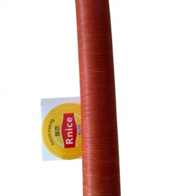 Rnice Dried Cellulose Sausage Casings Smoked-Color and Transparent for Direct Hanging Punching and Tying