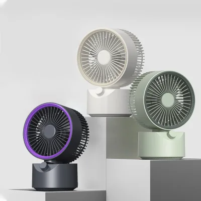 2025 New Design High Speed Mini Ventilateur Rechargeable 2000mAh Air Cooler Fan Portable Electric Table Fan