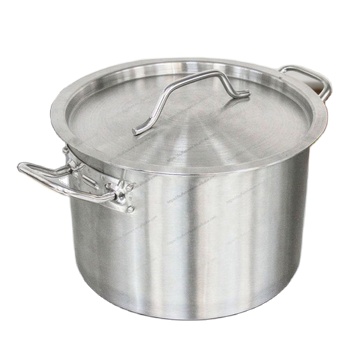 Large 304 Tall Body Stainless Steel Stockpot with Durable Bottom New Design for Cooking