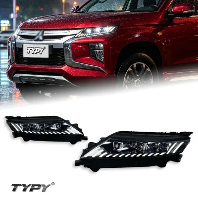 TYPY for 2019-2023 Mitsubishi Triton Headlight Assemblies L200 LED Lens Conversion with Daytime Running Lights