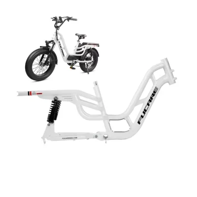 Fucare Libra Grey 20-Inch 6061 Aluminium Alloy 190mm Drop 400LBS Loading Capacity Fat-Tire Electric Bike Frame Made in Tianjin