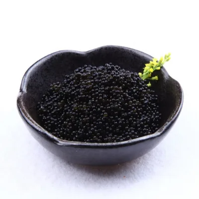 Peruvian Tobiko Black Color Popping Texture Japanese Izakaya Appetizer HACCP Compliant Wholesale Bulk 1kg