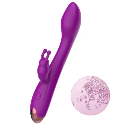 Dual Motors 10-freq Vibration Masturbation Stick Female Ten-frequency G-spot Red Hare Vibrator Adult Sex Toys