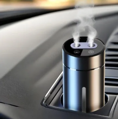 Mini Electric Smart Car Diffuser Spray Double Head Essential Oil Humidifier Air Purifier