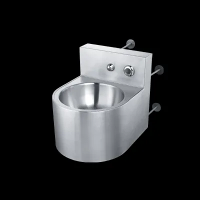 Kuge Wall Mounted Stainless Steel Prison Wash Basin for Correctional Cell Bathrooms