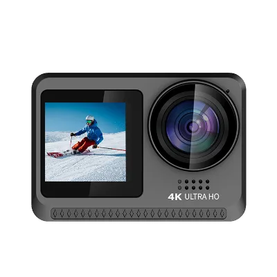 Portable Outdoor Sports Camera Dual Lens Screen Diving Anti-shake Cycling Travel Touch Screen Action Camera