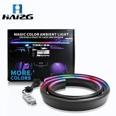 HAIZG Dashboader Ambient Lighting USB Port Direct Plug and Light up Non-destrutive Installation Flexible Auto Lighting System