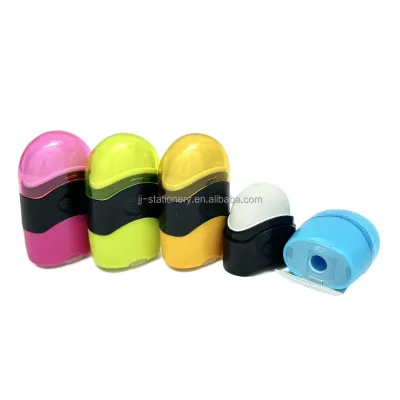 Cost-effective Pencil Sharpener Colorful Manual Pencil Sharpener with Erasers for Pencil School