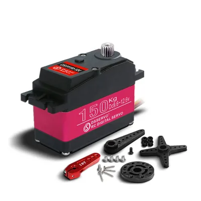 Dsservo 150KG DS51150 Digital RC Servo   Metal Gear 180/270 Degree 12V Waterproof 18T Servo Arm for 1/6  1/5 RC Car