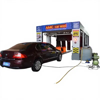 AA4C Automatic 9 Brushes Tunnel Car Washing Machine Tunnel Brushless Car Wash Machine Touchless Car Washing Machine