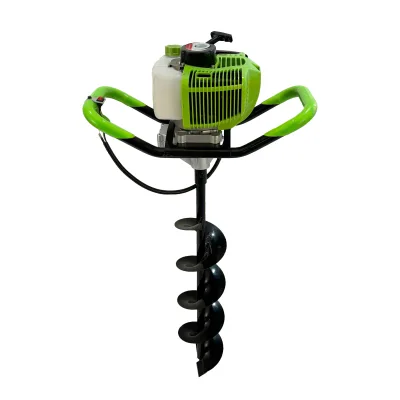 52CC 2-Stroke Gasoline Power Earth Auger with Multi-purpose Metal Blade Drill Ground Drill for Various Purposes