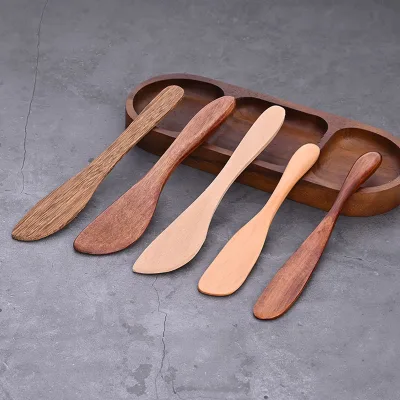 Factory Direct Supply Bread and Butter Spatula Wooden Western Knife Beauty Salon Mask Spatula